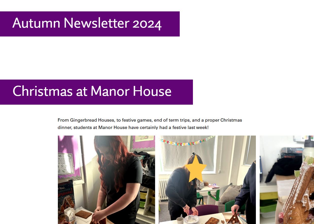 Newsletter - Autumn 2024 - Manor House